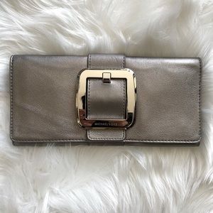 Michael Kors Pewter Clutch
